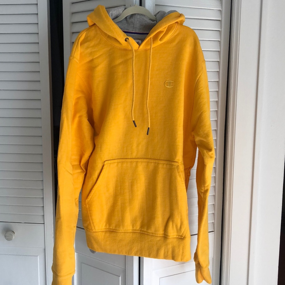 Champion golden yellow hoodie